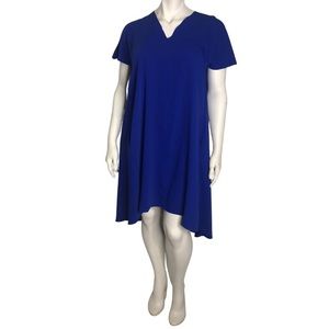 RACHEL ROY V-Neck‎ Cold Shoulder Flutter Sleeve High-Lo Dress w/ Pockets Sz 0X